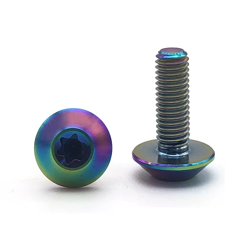 陽(yáng)極氧化 梅花螺絲 鈦螺絲 鈦合金螺絲 自行車螺絲 非標(biāo)螺絲