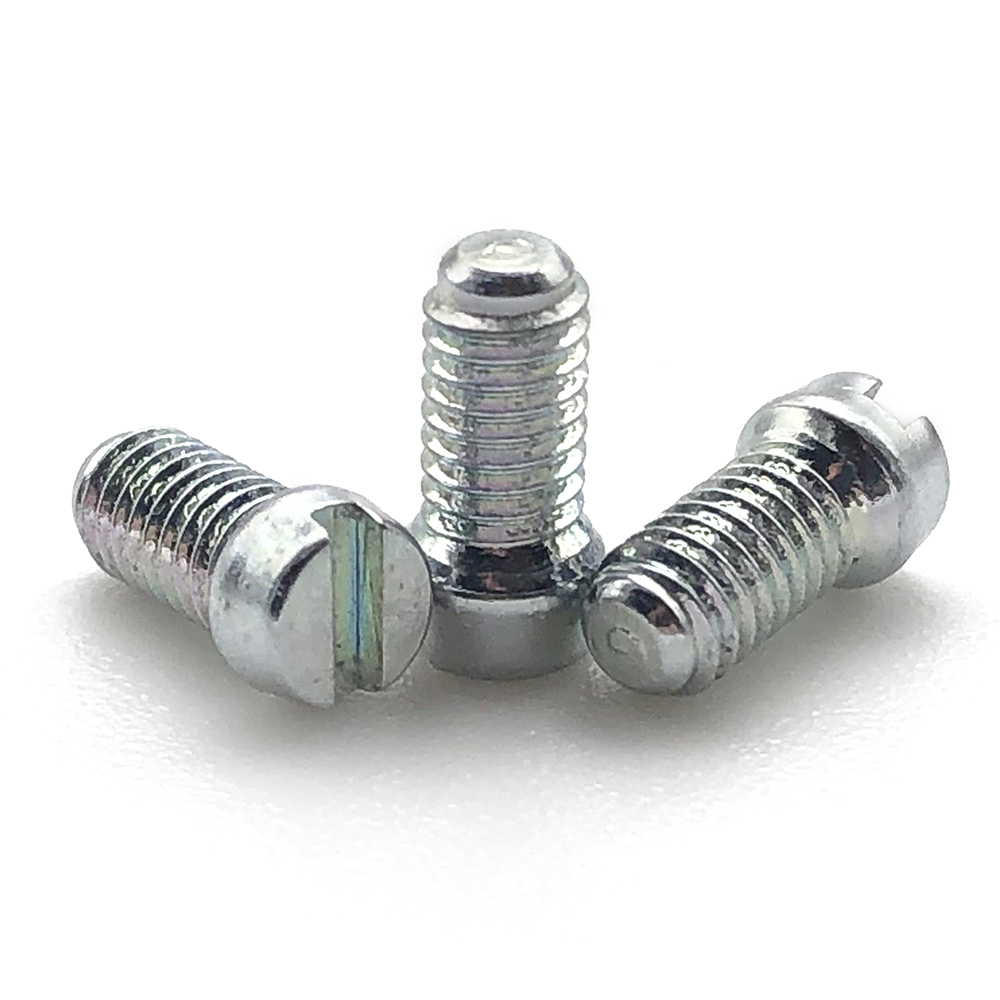 工廠生產(chǎn)一字槽圓柱頭螺絲釘8.8級(jí)鍍鋅藍(lán)白鋅開(kāi)槽杯頭螺栓定制非標(biāo)螺絲