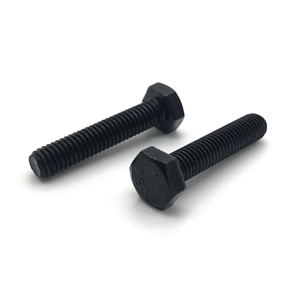 供應高強度螺栓 8.8級高強度全牙螺栓國標發黑外六角螺絲
