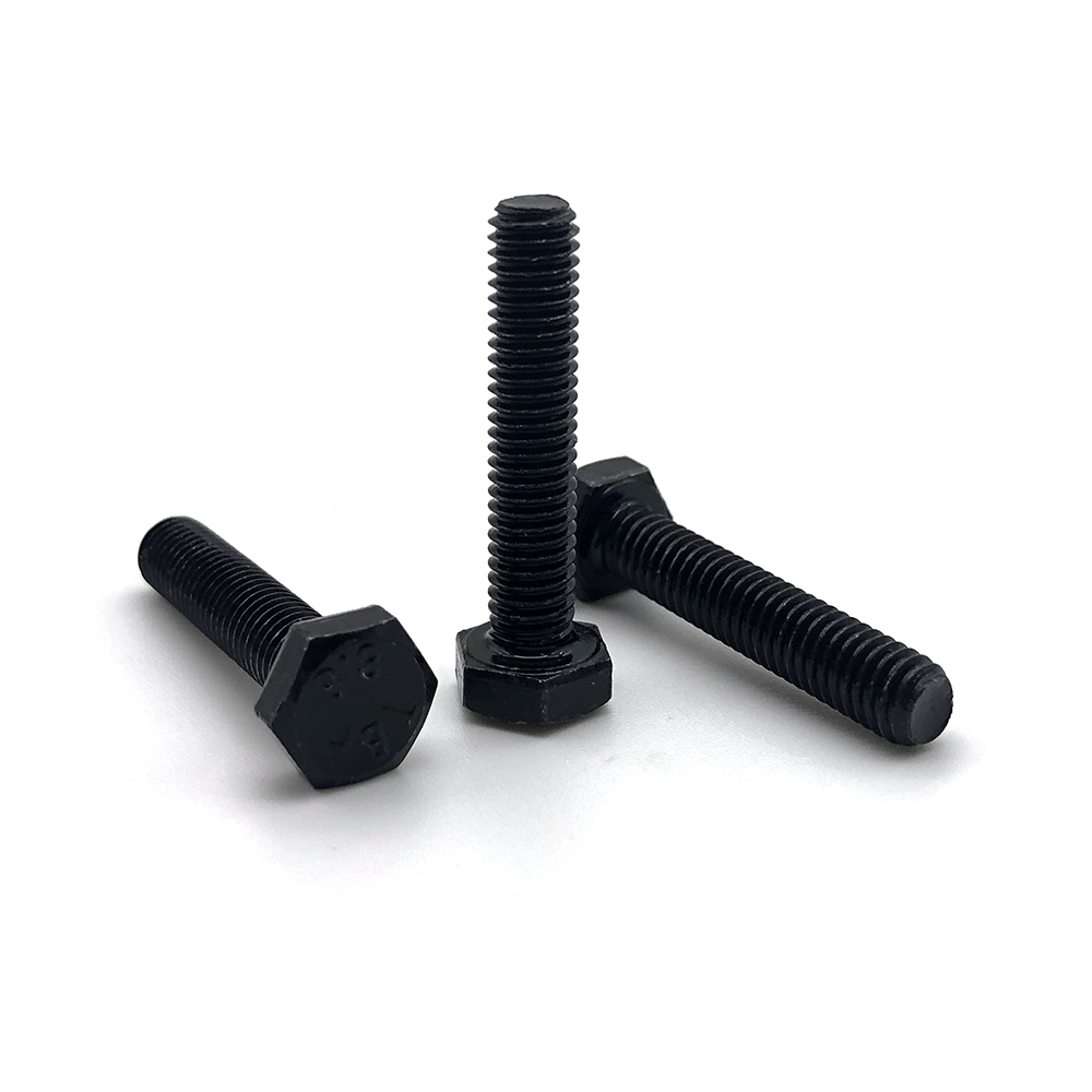 供應高強度螺栓 8.8級高強度全牙螺栓國標發(fā)黑外六角螺絲