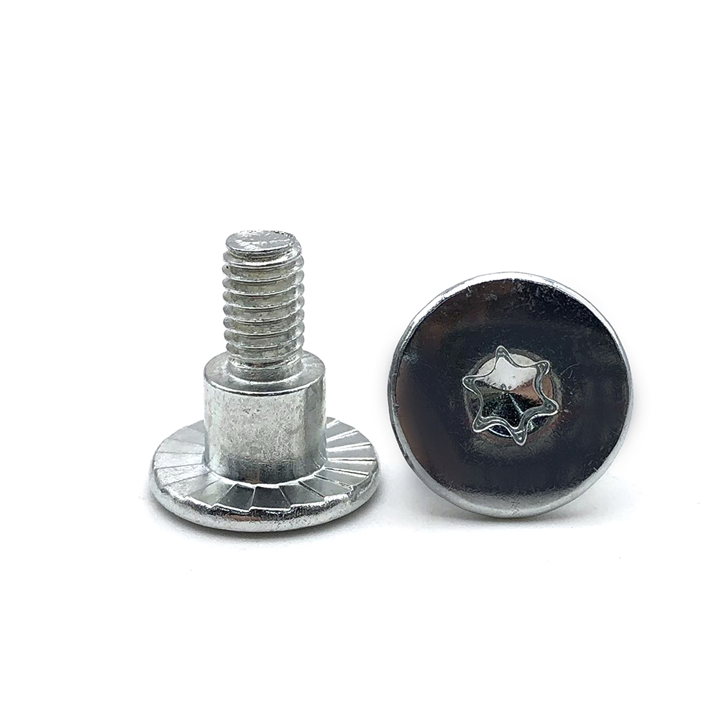 非標(biāo)定制臺(tái)階螺絲碳鋼大扁頭梅花臺(tái)階螺絲多工位非標(biāo)梅花螺絲